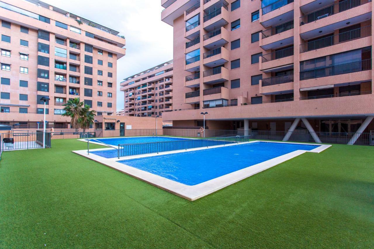 Apartment On The Beach,Pool,Wifi,Garage,Валенсия Екстериор снимка